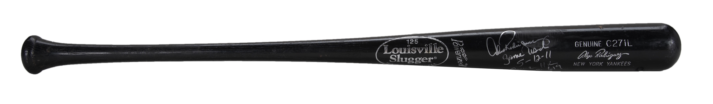 2011 Alex Rodriguez Game Used & Signed Louisville Slugger C271L Model Bat Used For Career Home Run #619 (Rodriguez LOA)